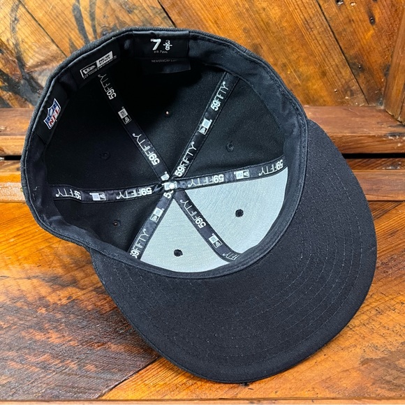 Men’s Flat-bill GB Packers Hat - 7 & 3/8 - Black - Picture 5 of 6